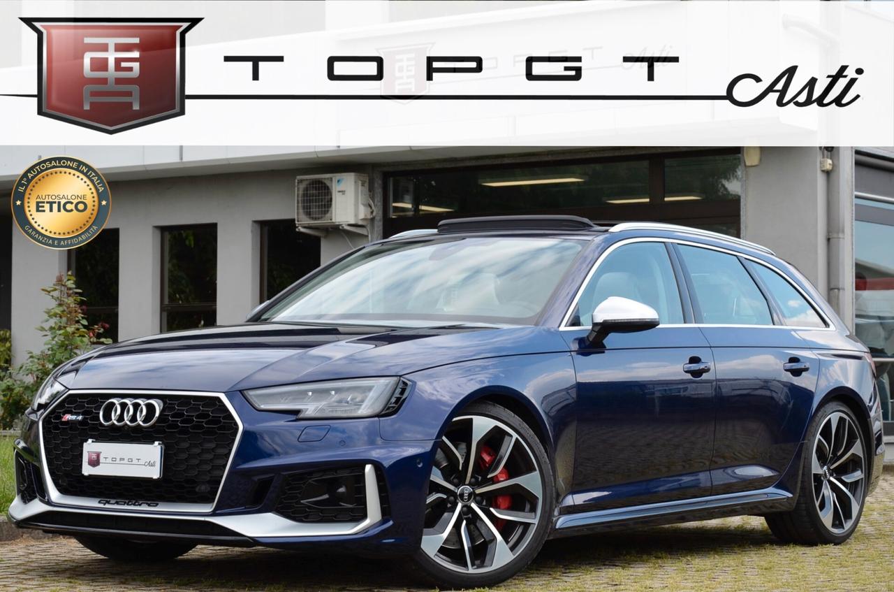 AUDI RS4 AVANT 2.9 TFSI QUATTRO 450cv TIPTRONIC, CRONOLOGIA SERVICE AUDI, UFF ITALIANA, FULL OPTIONAL, TETTO, SCARICO, HI-FI BANG & OLUFSEN, MATRIX, PERMUTE