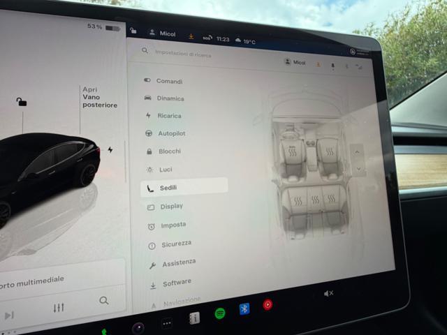 TESLA Model 3 PERFORMANCE NAVI+PELLE+PINZE ROSSE+SPOILER