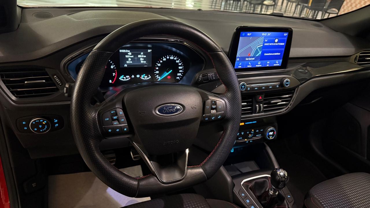 Ford Focus 1.0 EcoBoost Hybrid 125 CV ST-Line 2021 TETTO