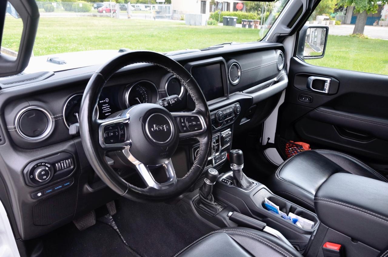 JEEP WRANGLER UNLIMITED 2.0 PHEV SAHARA 4xe 380cv AUTO, IVA COMPRESA, UFF ITALIANA, HI-FI ALPINE, FARI LED, PERMUTE