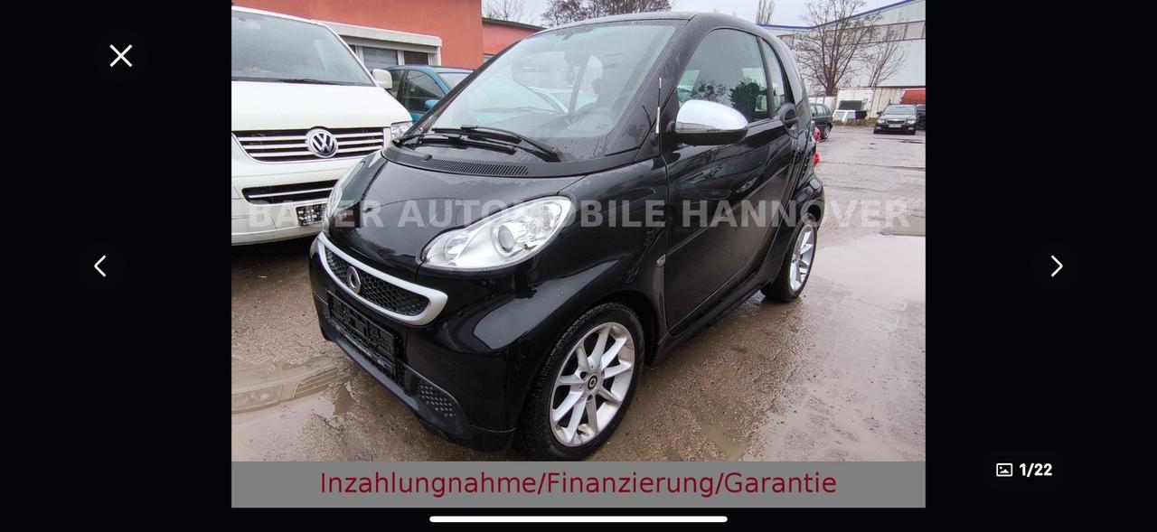 Smart ForTwo 1000 52 kW coupé passion