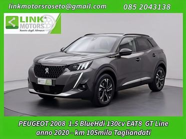 PEUGEOT 2008 BlueHDi 130 S&S EAT8 GT Line / Tagliandi /FULL