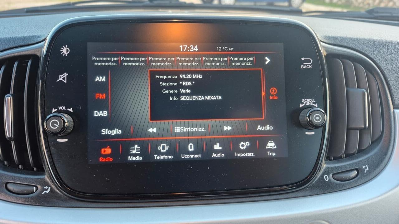 Fiat 500 1.0 Hybrid Sport Connect 70 cv