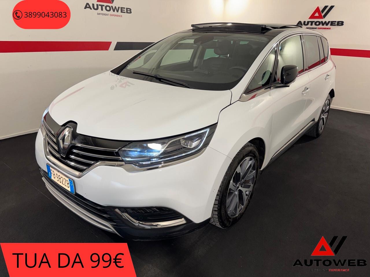 Renault Espace dCi 160CV EDC Energy Initiale Paris 4Control FULL OPTIONAL CRUISE ADATTIVO, SEDILI RISCALDATI, RETROCAMERA, TETTO APRIBILE E MOLTO ALTRO...