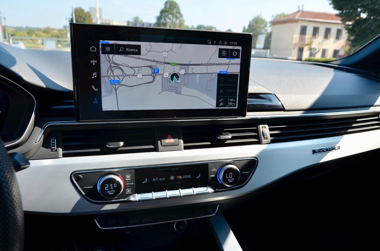 AUDI A5 SPORTBACK 40 2.0 TDI MILD HYBRID S-LINE INT+EXT QUATTRO 204cv S-TRONIC, UFF ITALIANA, EURO 6D, SERVICE AUDI, MATRIX, BLACK PACK, RETROCAMERA, PERMUTE