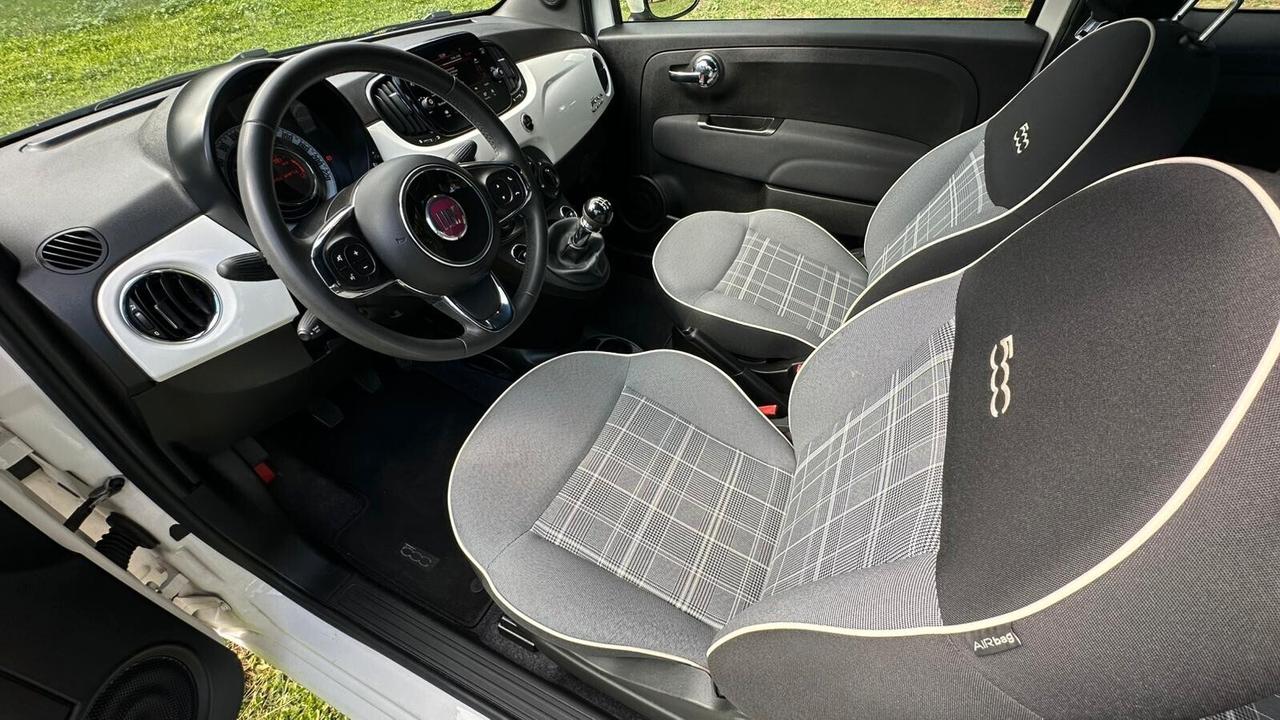 Fiat 500 0.9 TwinAir Turbo 85 CV Lounge NEOP 2019 PERFETTA leggi testo