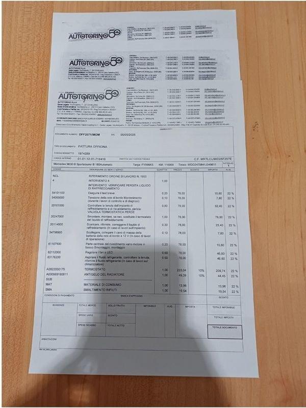 Mercedes-Benz Classe B 180 Sport auto 1°PROP-GARANZIA