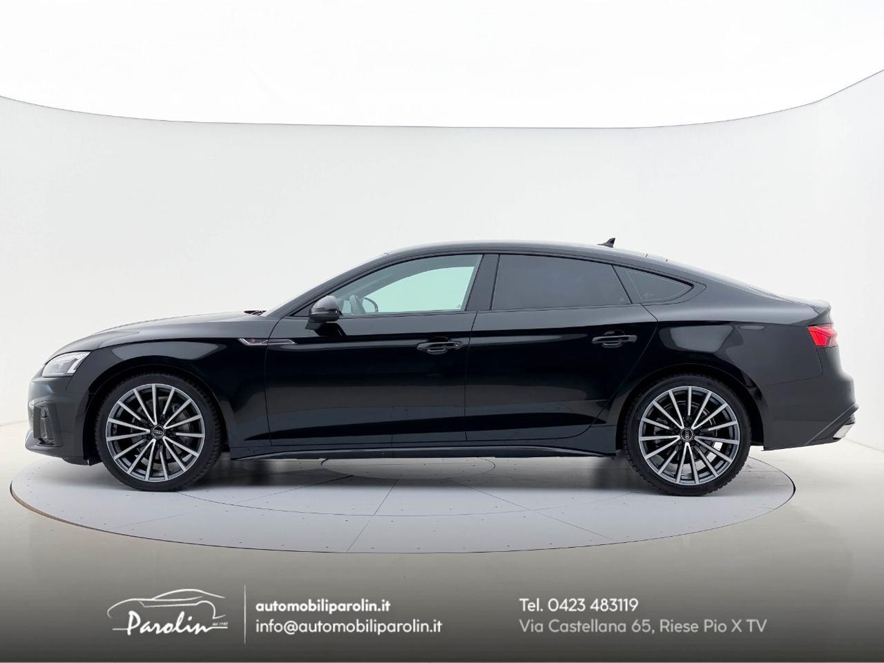 Audi A5 Sportback 40 2.0 tdi mhev S-Line edition S-tronic Black pack-Telecamera-B&O