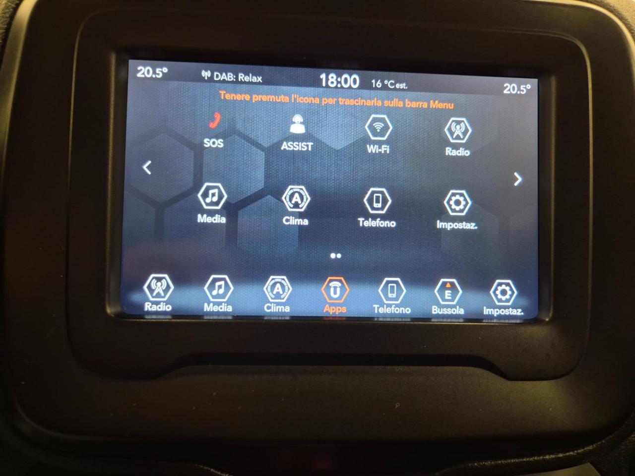 Jeep Renegade 1.0 T3 Limited 2wd - UNIPROPRIETARIO - NEOPATENTATI - Sens. Park. - ACC/Lim