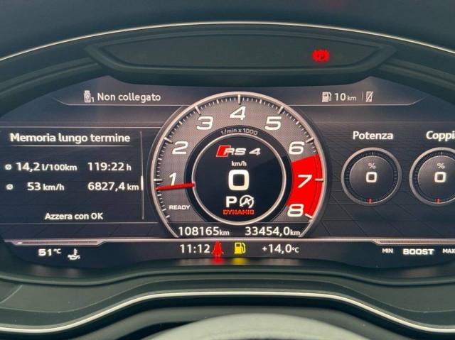 Audi A4 Avant RS4 2.9 tfsi Exclusive edition Grigio Signal quattro 450cv tiptronic