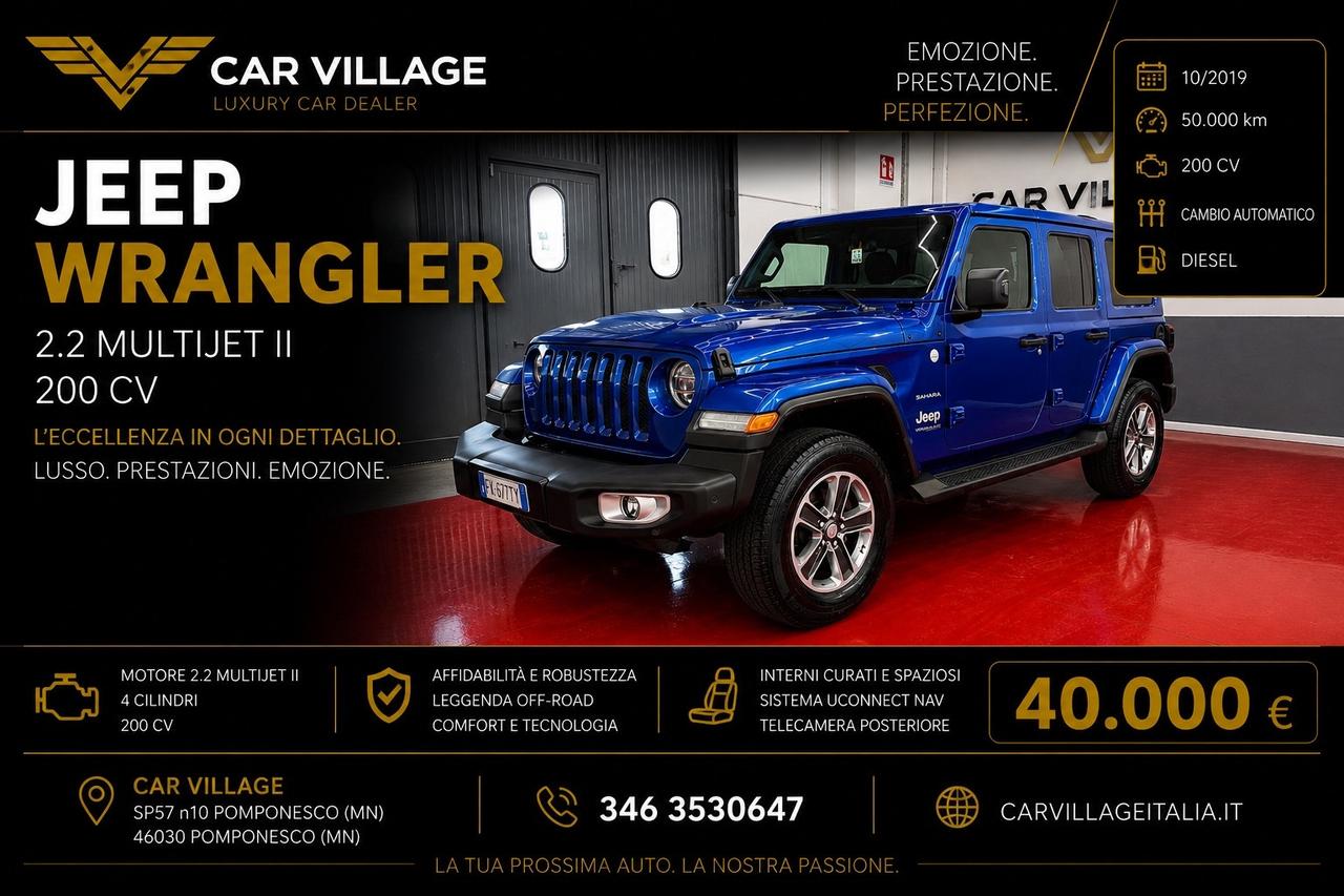 Jeep Wrangler Unlimited 2.2 Mjt II Sahara