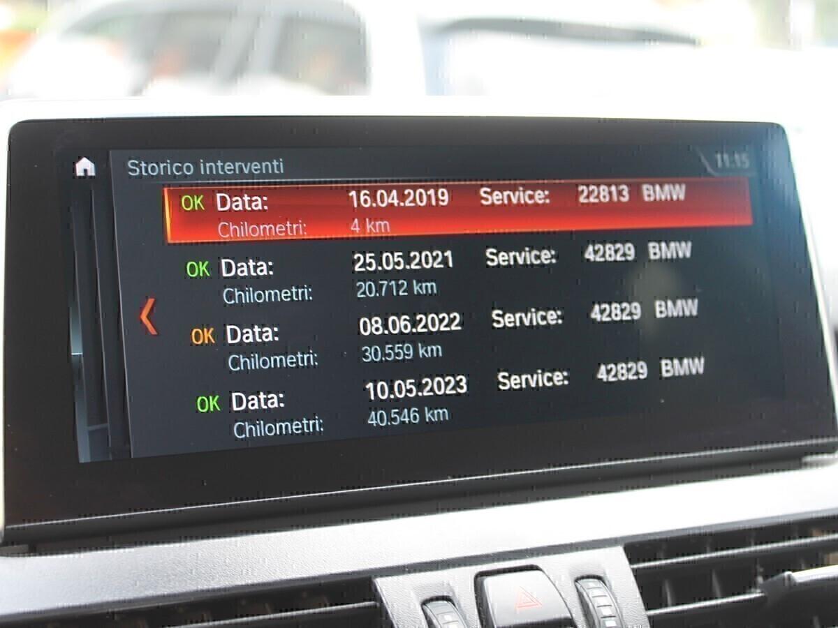 Bmw 225 XE FullLED Pelle Tetto NavPro CAM TAGLIANDI BMW