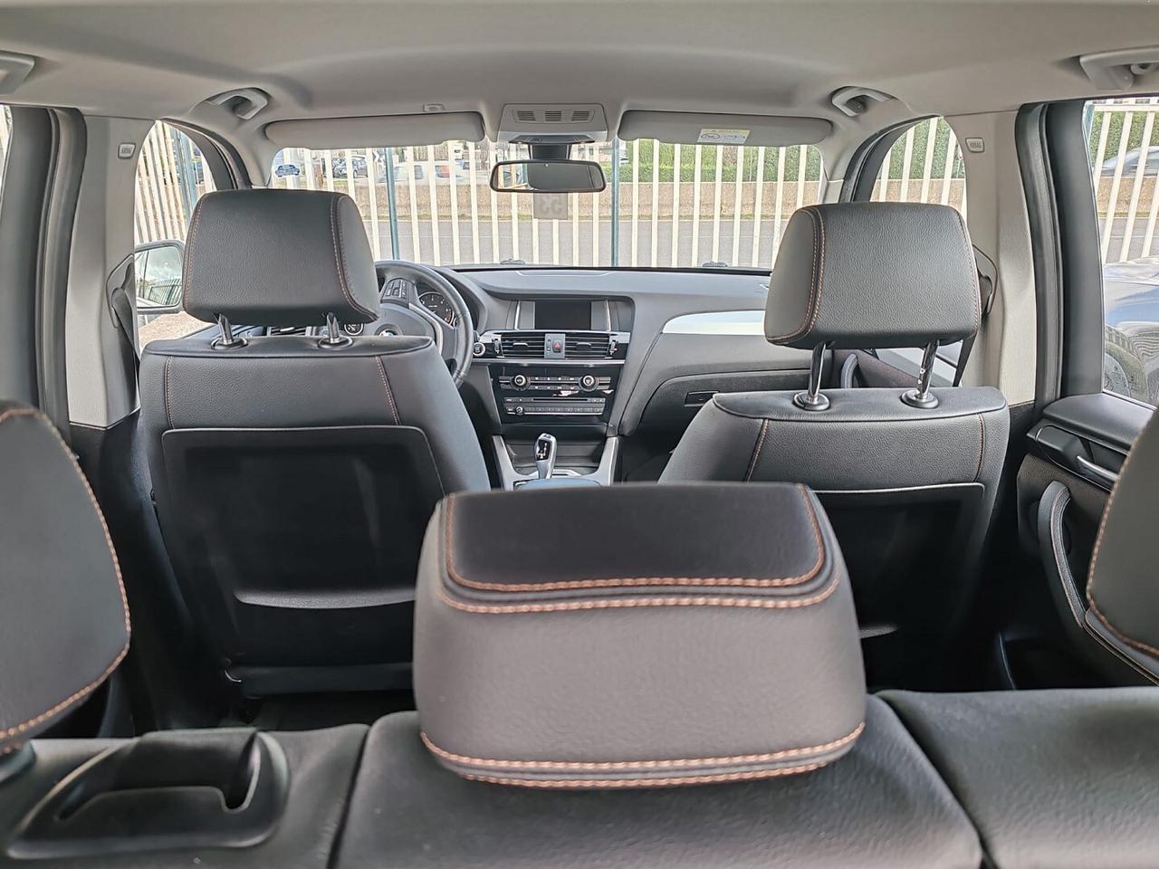 BMW X3 XDRIVE 20d XLINE BIANCO PERLA METALIZZATO