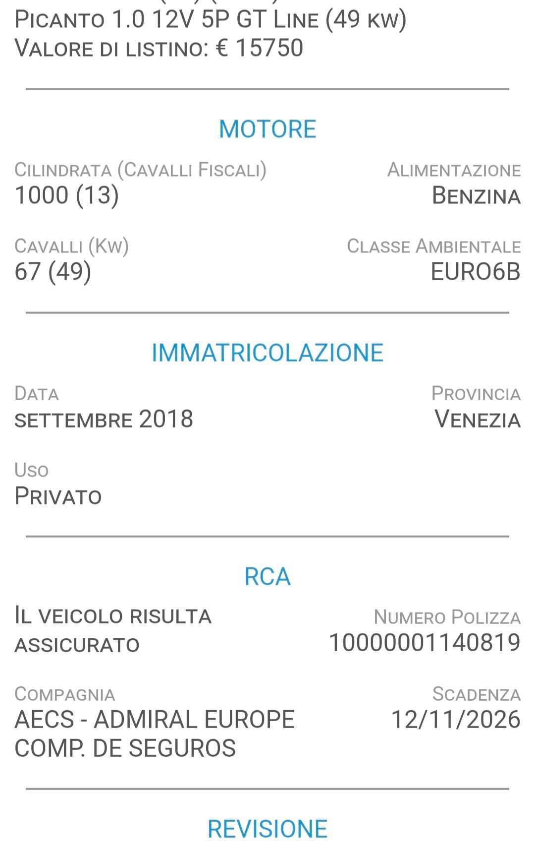 Kia Picanto 1.0 12V 5 porte GT Line