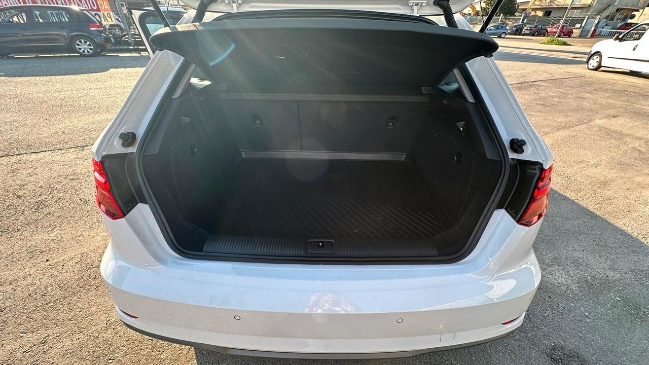 Audi A3 SPB 30 TDI S line Sport UNICO PROPRIETARIO KM CERTIFICATI