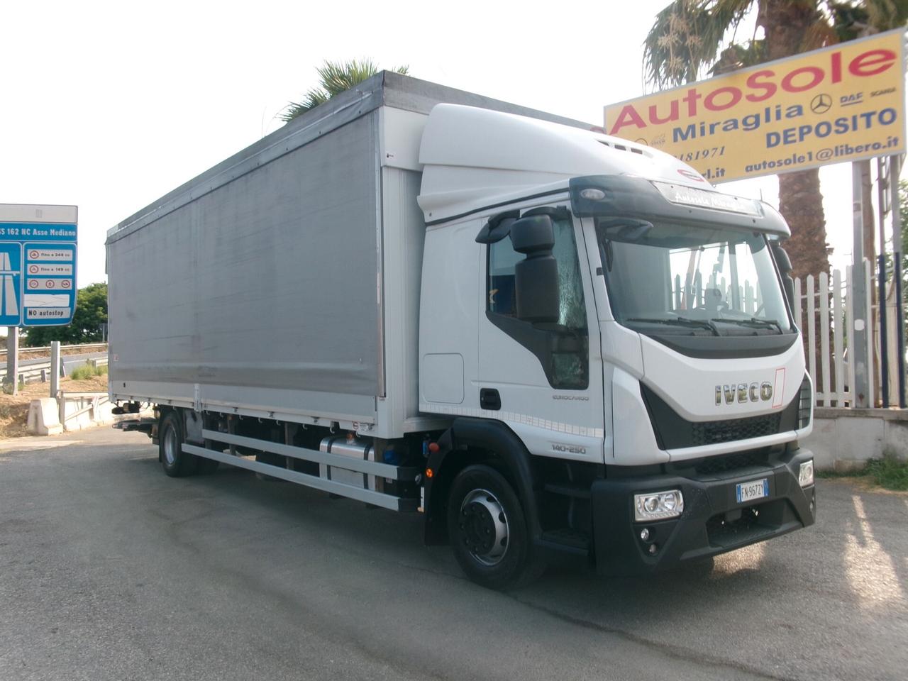 Iveco Daily NEW EUROCARGO 140-25 EURO 6 CENTINA ALZA/ABBASSA 8.50 M +PEDANA CARIC RETR 20Q