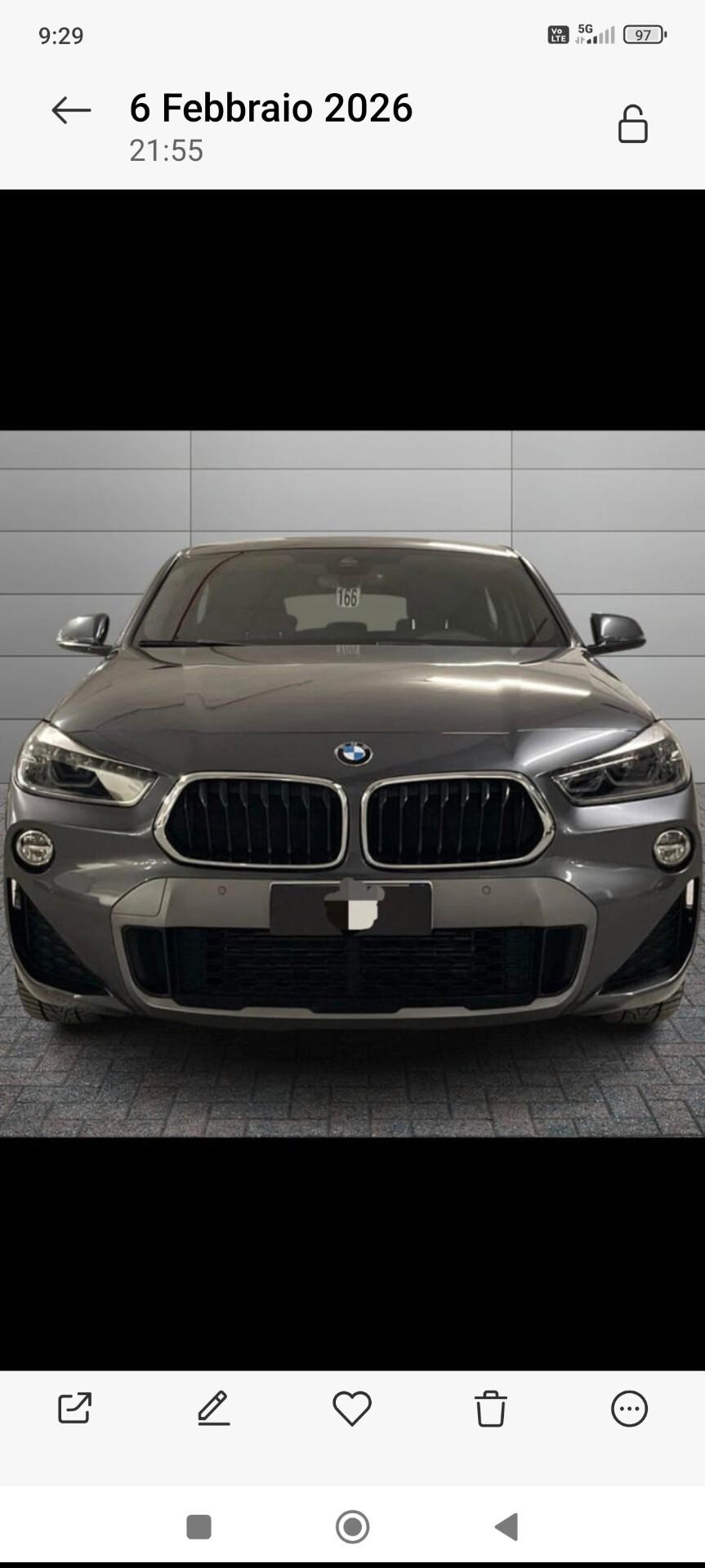 BMW X2 MSPORT S 2.0 DIESEL 09/2019 TAGLIANDI BMW