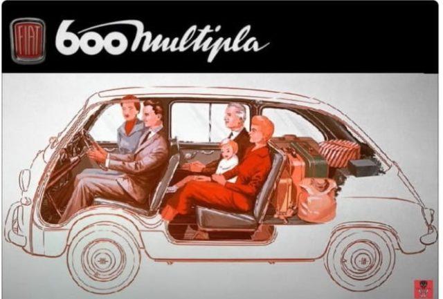 FIAT Multipla 600D PISTACCHIO - PANNA