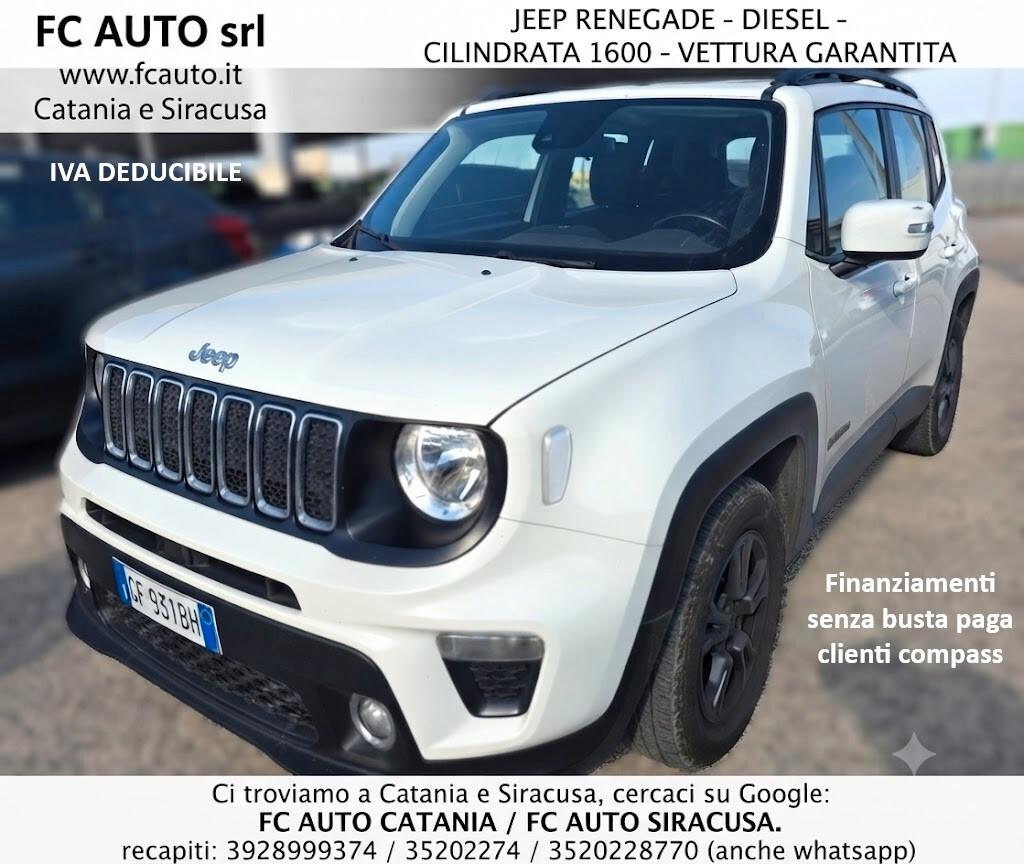 Jeep Renegade 1.6 Mjt 130 CV Longitude PARI AL NUOVO 2021 - IVA DEDUCIBILE