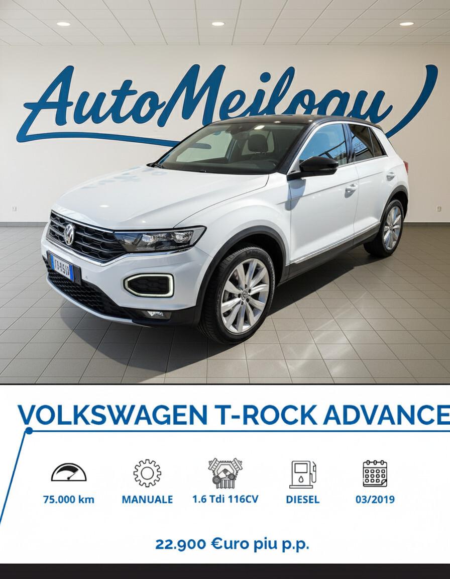 Volkswagen T-Roc 1.6 TDI SCR Advanced BlueMotion Technology