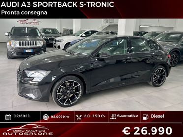 Audi A3 2.0 150 SPB 35 TDI S tronic FINANZIABILE