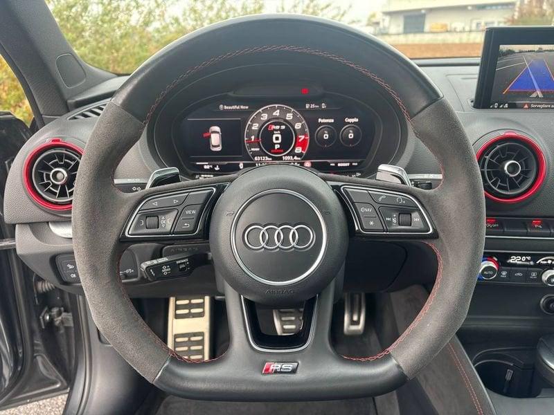 Audi RS3 *TETTO - SEDILI GUSCIO RS - VIRTUAL COCKPIT*