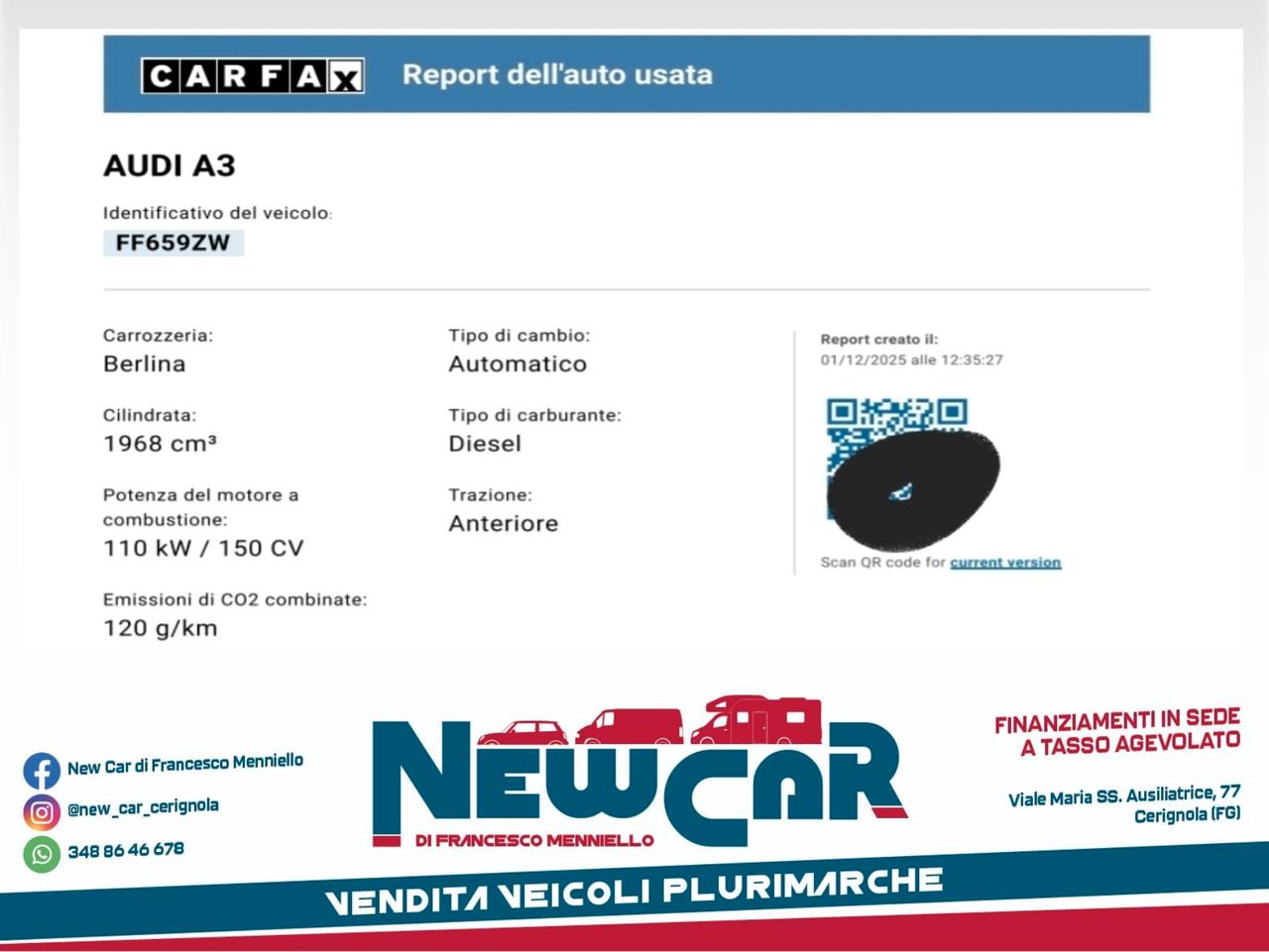 Audi A3 - 3x S-Line 2.0 TDI 150cv S tronic