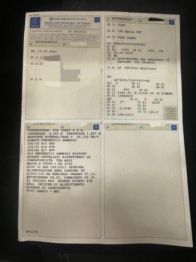 FIAT Punto 1.2 8V 5 porte Lounge