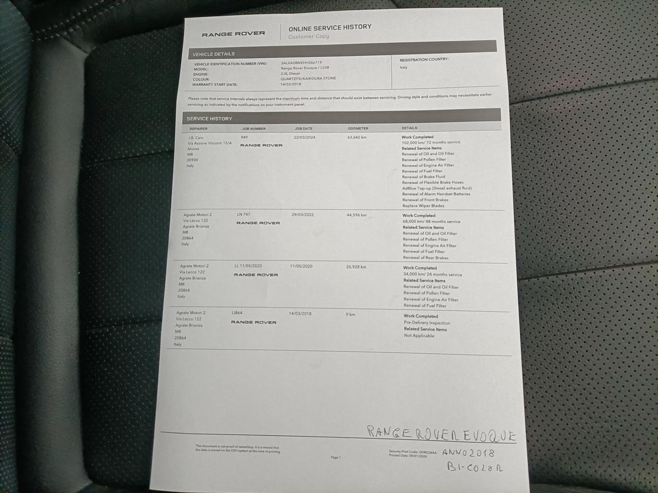 Land Rover Range Evoque 2.0 TD4 150 CV 5p. HSE Auto 03/2018