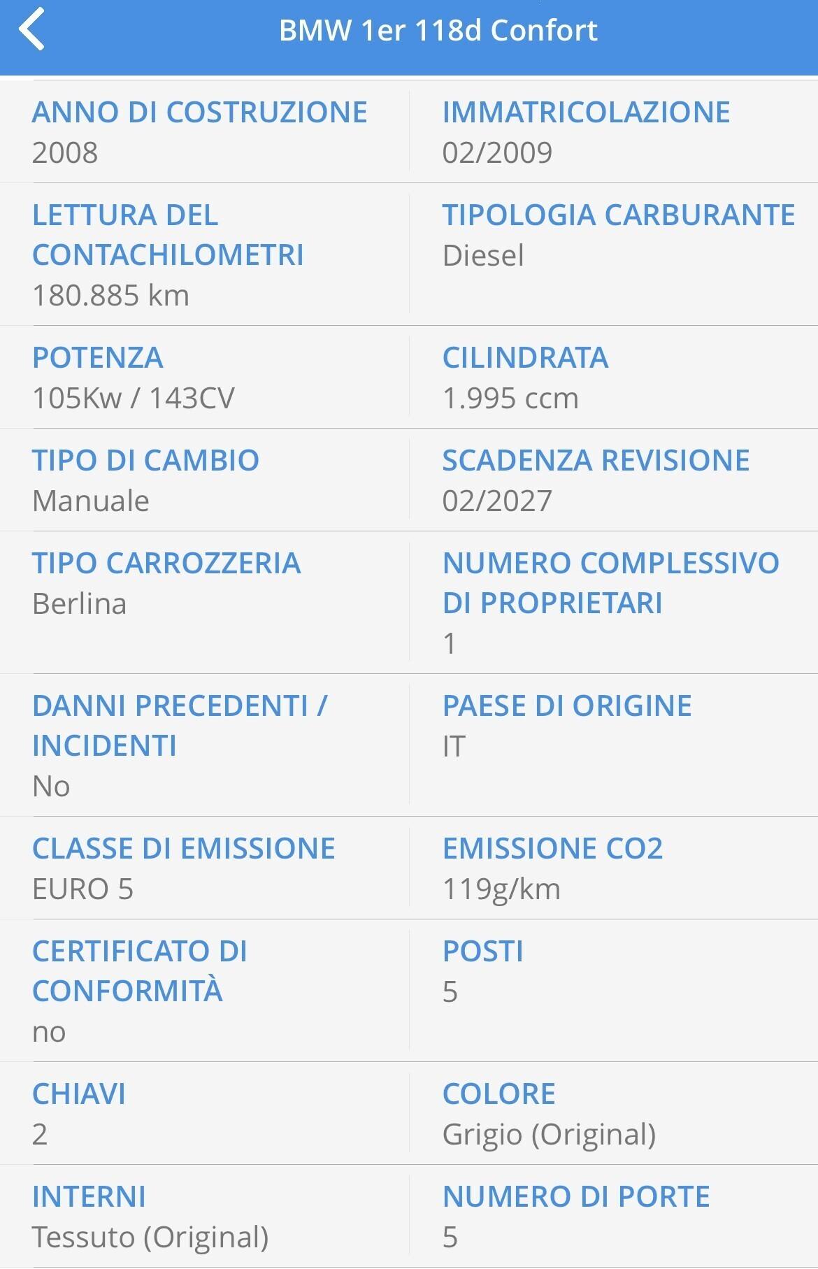 BMW 118D 143CV SPORT UNICO PROPRIETARIO XENO