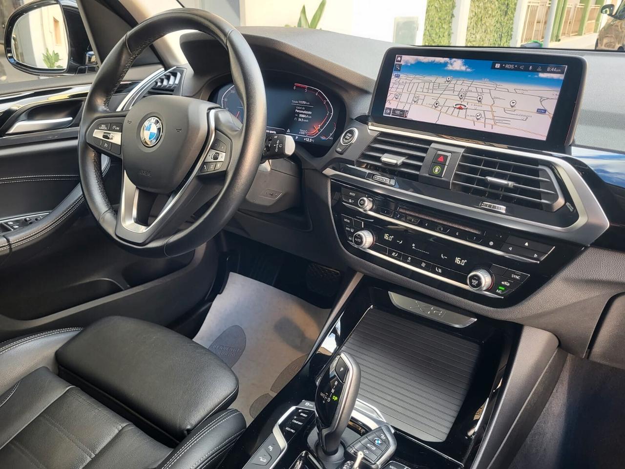 Bmw X3 X-Drive2.0 D XLine 190 CV+Luci Ambiente+Full Led+Navy Plus...