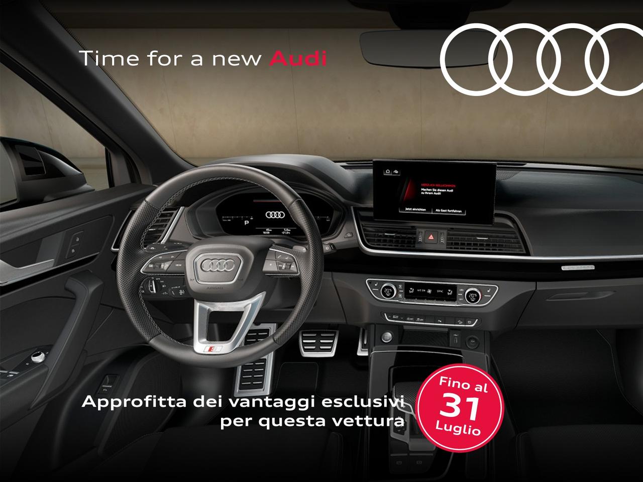 Audi Q5 sportback 40 2.0 tdi mhev 12v identity black quattro s-tronic
