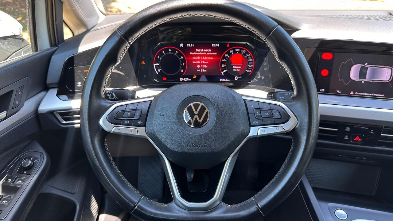 Volkswagen Golf 1.5 TGI Style 2021 PERFETTA NEOPATENT leggi testo