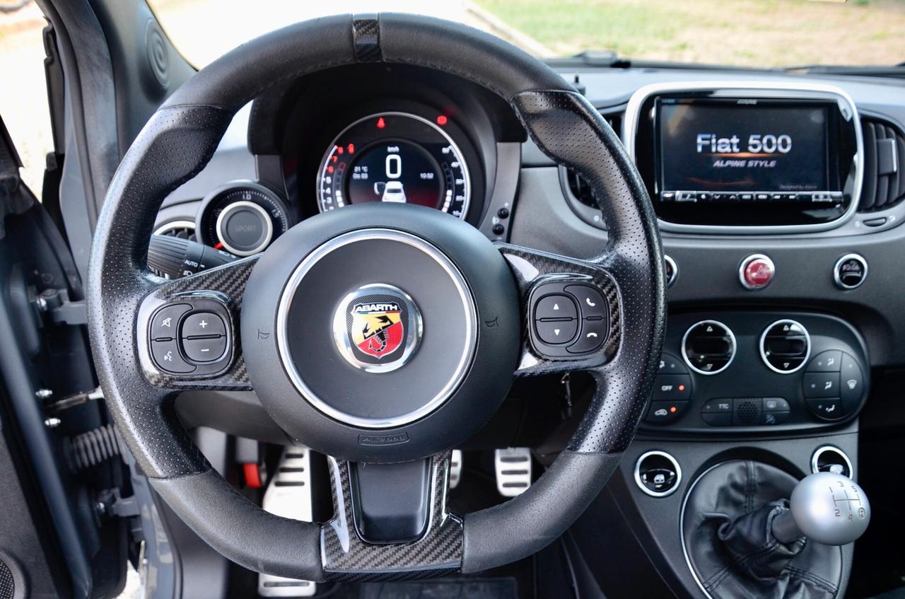 ABARTH 595 COMPETIZIONE 1.4 T 180cv MANUALE, UNICOPROPRIETARIO, UFF ITALIANA, EURO 6D, SERVICE FIAT, 17", RETROCAMERA, PERMUTE