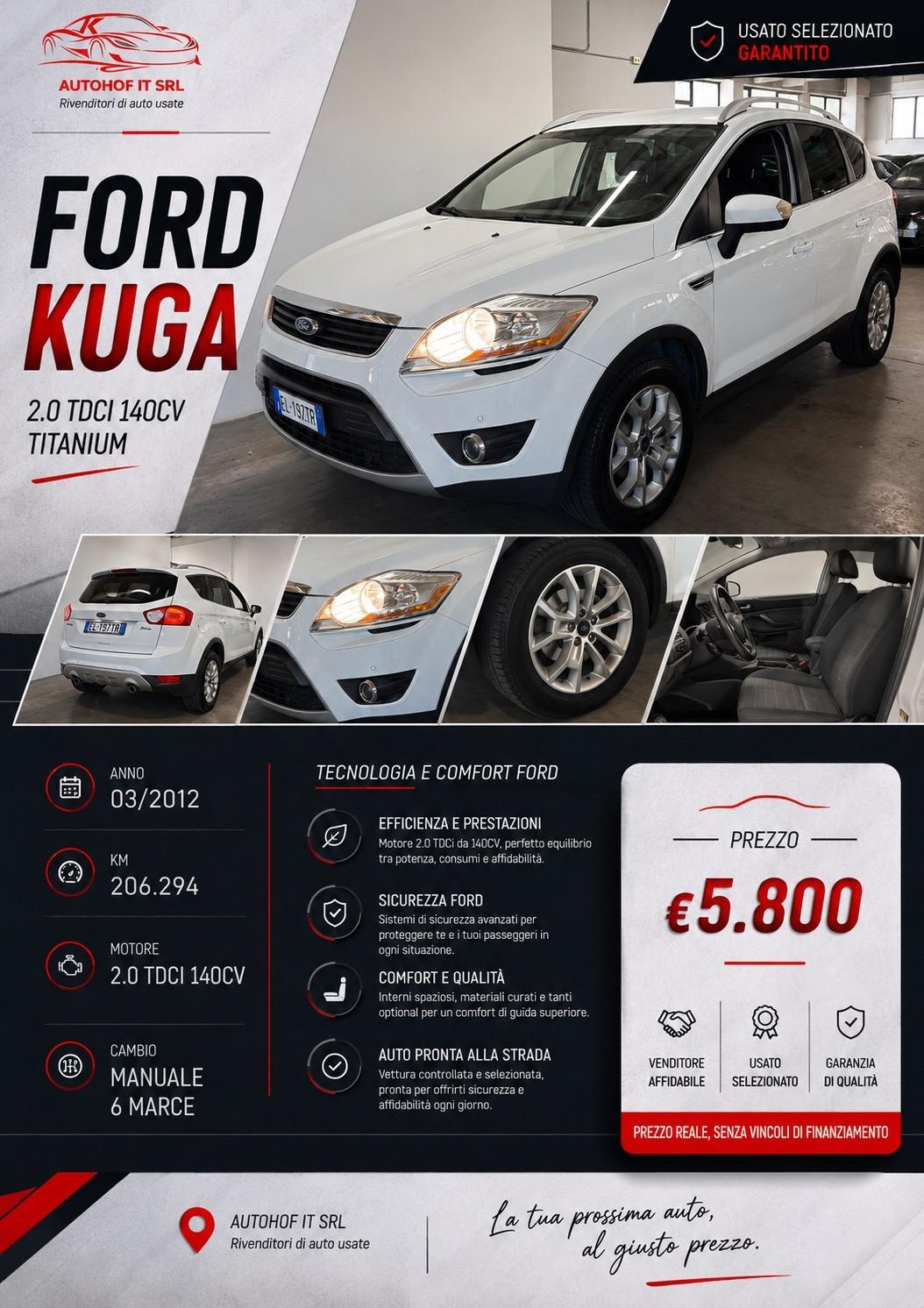 Ford Kuga 2.0 TDCi 140 CV 2WD Titanium