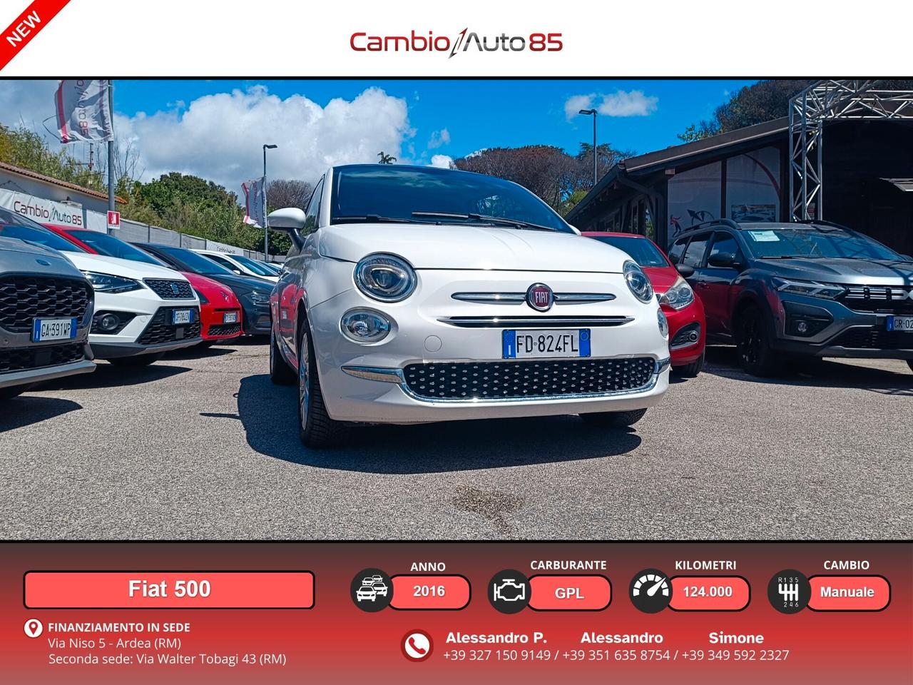 Fiat 500 1.2 EasyPower Lounge