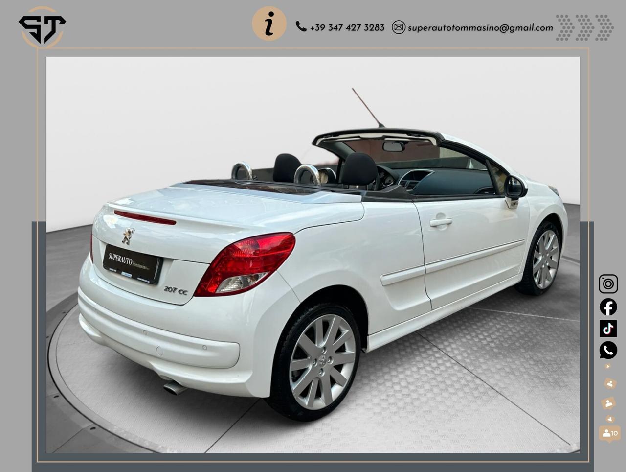 Peugeot 207 1.6 VTi 120CV CC Cabrio Allure