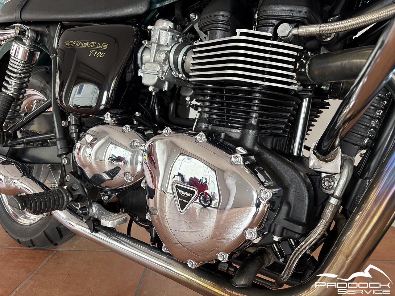 Triumph Bonneville T100 2012 23.120 km Forest green