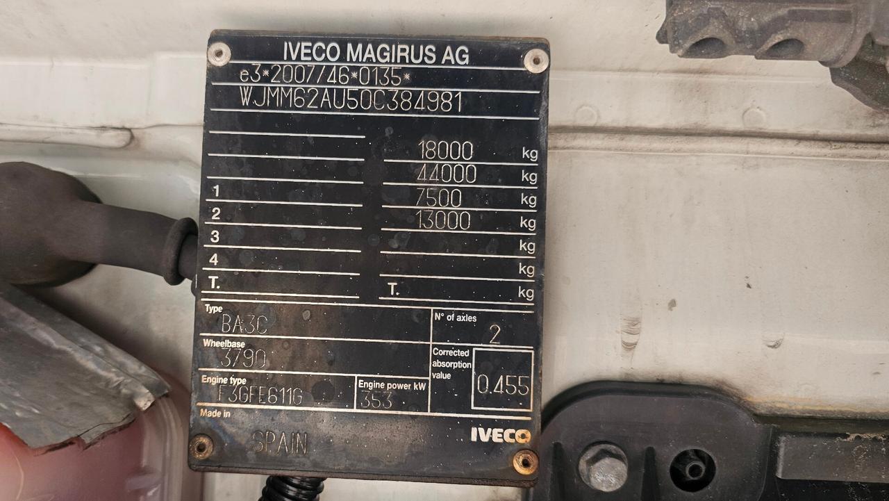 IVECO STRALIS 480 HI-WAY (630.000 km)
