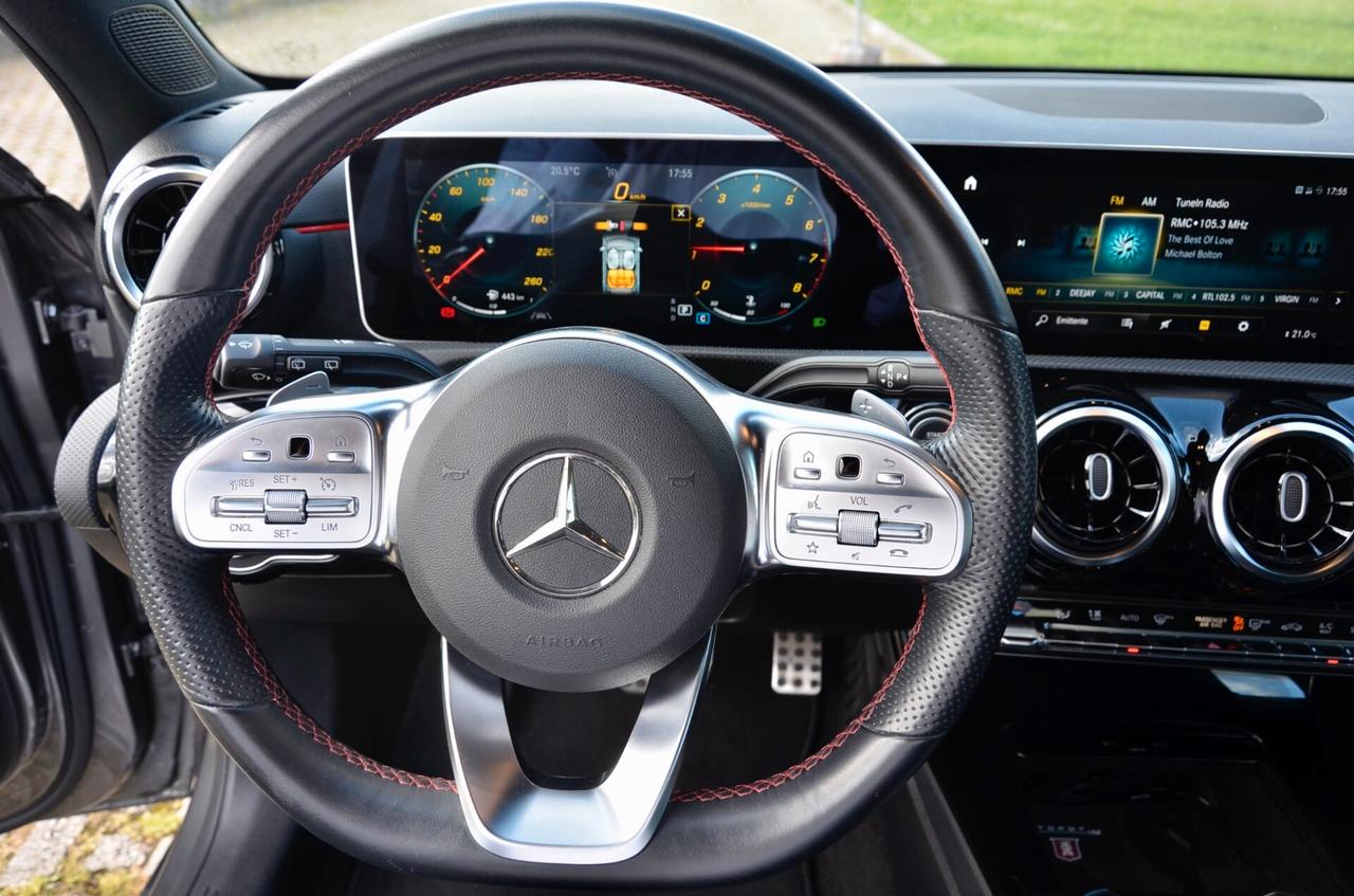 MERCEDES-BENZ A 250 PREMIUM AMG 224cv AUTO, UFF ITALIANA, EURO 6D, FARI LED, RETROCAMERA, PERMUTE