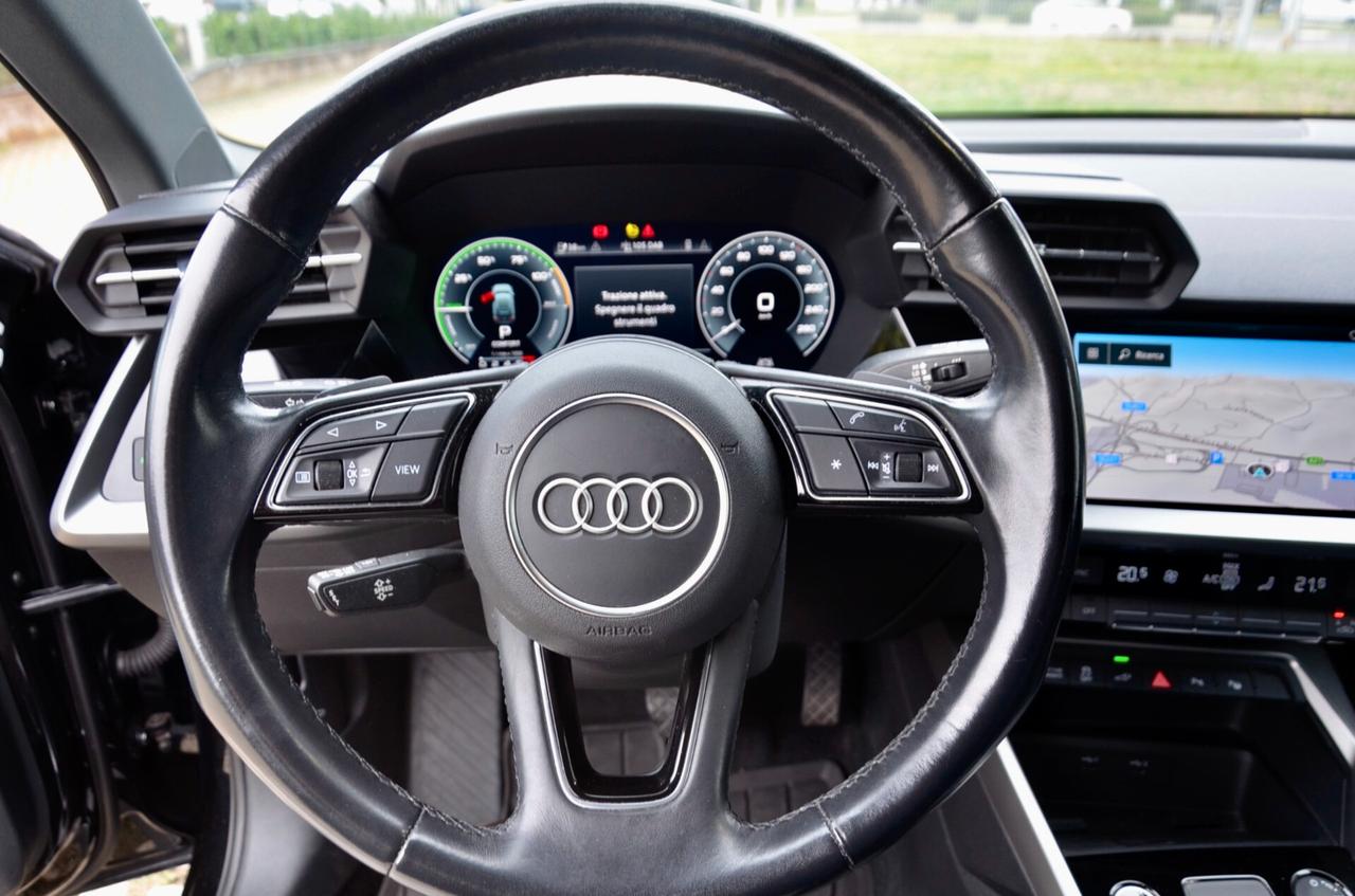 AUDI A3 SPORTBACK 40 1.4 TFSIE PLUG IN S LINE EDITION 204cv S-TRONIC, EURO 6D, SERVICE AUDI, FULL LED, APPLE ANDROID, PERMUTE