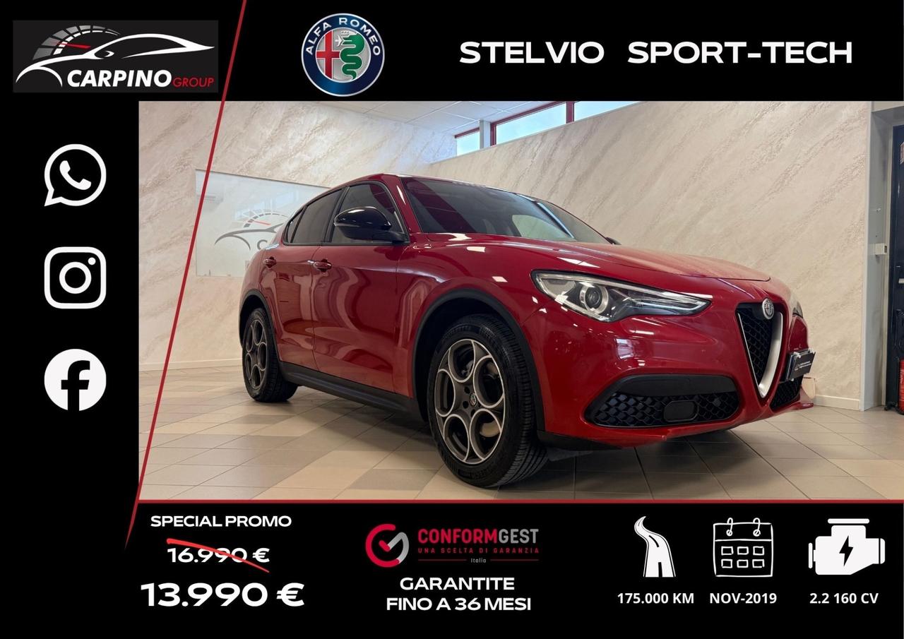 Alfa Romeo Stelvio 2.2 Turbodiesel 160 CV AT8 RWD Sport-Tech