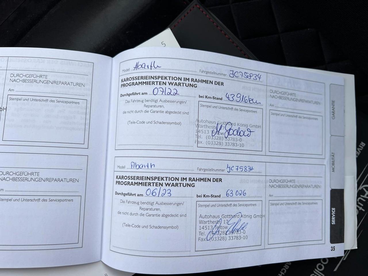 Abarth 595 1.4 Turbo T-Jet 160 CV Pista Cabrio