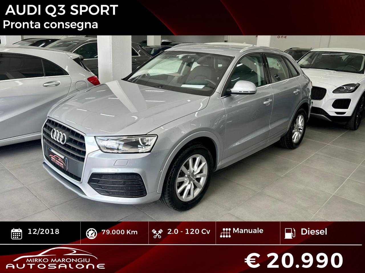 Audi Q3 2.0 TDI 120 CV Sport FINANZIABILE