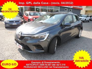 RENAULT Clio TCe 100cv GPL 5p. Zen -OK NEOPATENTATI- DA VETRINA