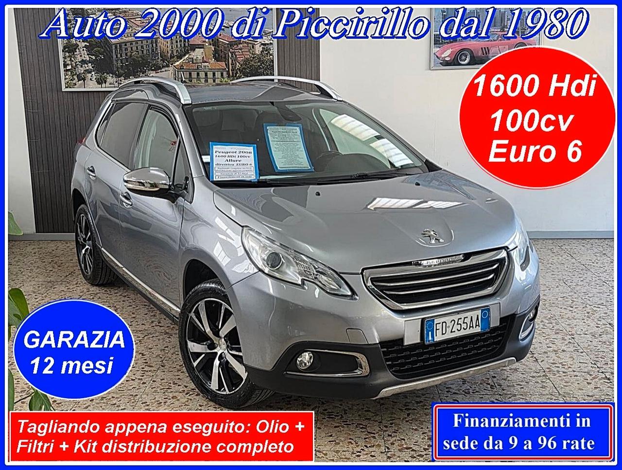 Peugeot 2008 Allure 1600 hdi 100cv Garanzia12Mesi