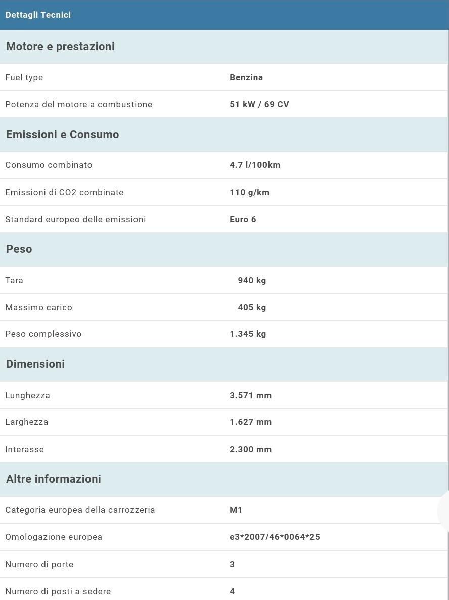 FIAT 500 LOUNGE-UNICO PROPRIETARIO- NEOPATENTATI