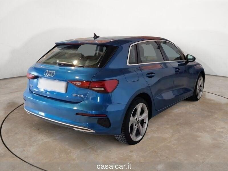 Audi A3 SPB 35 TDI S tronic Business Advanced 3 ANNI DI GARANZIA KM ILLIMITATI PARI ALLA NUOVA