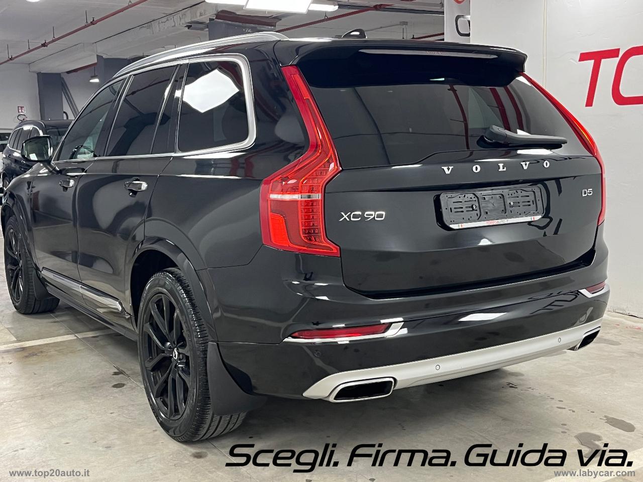 VOLVO XC90 D5 AWD Geartronic Inscription|TOTAL BLACK|PELLE TOTALE