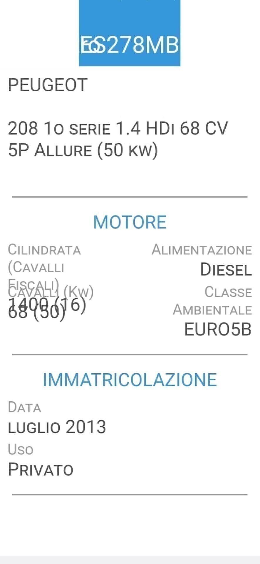 PEUGEOT 208 1,4 HDI-UNICA PROPRIETAR-4 REVISIONI